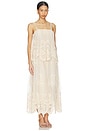 view 2 of 4 Luna Tiered Lace Slip in Cream