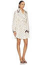 view 2 of 3 Dot Tuck Mini Dress in Cream Dot