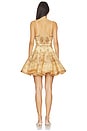 view 3 of 3 Luna Twist Mini Dress in Tan Perla Paisley