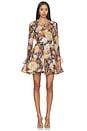 view 1 of 4 Alchemy Peplum Mini Dress in Rosette