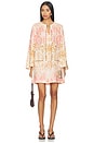view 1 of 4 ROBE COURTE ASTER in Pink Ikat