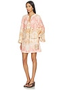 view 2 of 4 ROBE COURTE ASTER in Pink Ikat