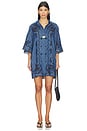 view 1 of 4 ROBE COURTE ASTER in Railway Blue