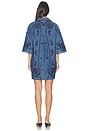 view 3 of 4 ROBE COURTE ASTER in Railway Blue