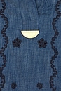view 4 of 4 ROBE COURTE ASTER in Railway Blue
