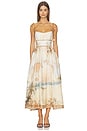 view 1 of 3 VESTIDO MAHON in Island Map Blue