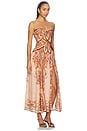 view 3 of 4 ROBE MI-LONGUE ASTER SCARF in Pink Paisley Floral