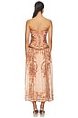 view 4 of 4 ROBE MI-LONGUE ASTER SCARF in Pink Paisley Floral