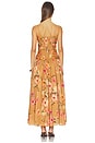 view 3 of 3 VESTIDO MIDI MAHON in Tan Hibiscus