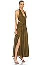 view 3 of 4 ROBE MAXI INDRA in Olive