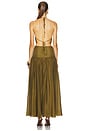 view 4 of 4 ROBE MAXI INDRA in Olive
