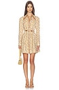 view 1 of 3 Panelled Mini Dress in Cream Ribbon