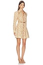 view 2 of 3 Panelled Mini Dress in Cream Ribbon