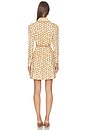 view 4 of 3 Panelled Mini Dress in Cream Ribbon