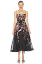 view 1 of 4 Valiant Corset Picnic Dress in Black Floral