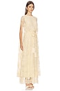 view 2 of 4 ROBE VALIANT LACE CAPED MAXI  in Cream