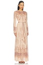 view 2 of 3 VESTIDO VALIANT SHEATH  in Peach Paisley