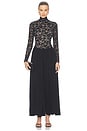 view 1 of 4 Lace Jersey Dress in Black