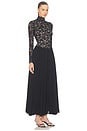 view 2 of 4 Lace Jersey Dress in Black