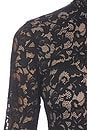 view 4 of 4 Lace Jersey Dress in Black