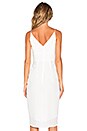 view 3 of 4 Silk V Tuck Dress in Winter White