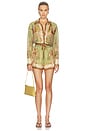 view 5 of 6 SHORT RELAJADO INDRA in Khaki Scarf Floral
