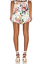 view 3 of 4 Allia High Waisted Short in White Floral