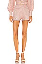 view 1 of 5 Freja Embroidered High Waist Short in Blossom