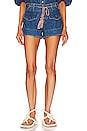 view 1 of 5 Tiggy Utility Denim Short in Brilliant Blue
