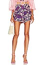 view 1 of 4 Tiggy Tuck Short in Lilac & Pink Paisley