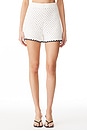 view 1 of 5 Halliday Scallop Shorts in Black & Ivory
