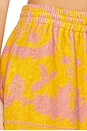 view 6 of 6 Wylie Toweling Short in Mustard & Pink