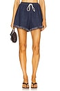view 1 of 6 Rhiannon Fringe Denim Short in Atlantic