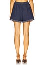 view 4 of 6 Rhiannon Fringe Denim Short in Atlantic
