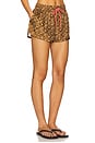view 2 of 6 Coco Relaxed Short in Brown & Cream