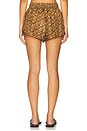 view 4 of 6 Coco Relaxed Short in Brown & Cream
