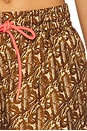 view 6 of 6 Coco Relaxed Short in Brown & Cream