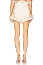view 4 of 6 Ascension Tuck Short in Cream Palm Floral