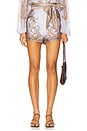 view 1 of 6 SHORT FRENTE RETA in Lilac Paisley