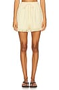 view 1 of 6 Coco Towelling Short in Yellow & Cream