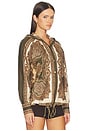 view 3 of 5 Mahon Hooded Shirt in Olive Paisley
