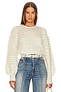 view 1 of 4 Scallop Frill Sweater in Cream