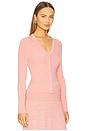 view 2 of 4 Illuminate Mouline Cardigan in Coral