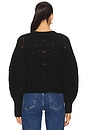 view 3 of 4 Hypnotic Cable Knit Cardigan in Black