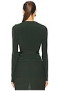 view 4 of 5 Wrap Cardigan in Dark Green