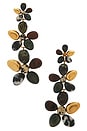 view 1 of 2 Norma Large Dangles Earring in Gold & Multi