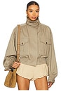view 1 of 4 Biker Jacket in Khaki