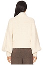 view 4 of 5 JAQUETA BOMBER BOUCLÉ in Chalk