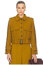 view 1 of 5 Valiant Cropped Utility Jacket in Chartreuse