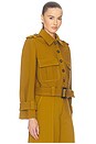 view 2 of 5 Valiant Cropped Utility Jacket in Chartreuse